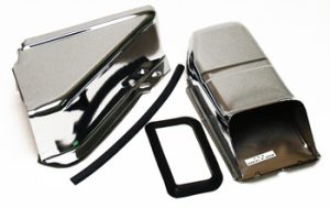 Doghouse Engine Tin, Chrome, 2 Pieces