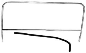 Windshield Frame Only, 41 3/4 - 42 1/2