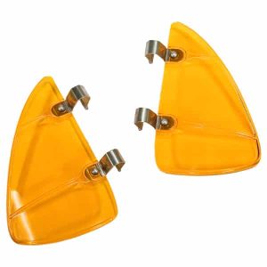 Vent Window Breezies, Wind and Rain Deflectors, Amber, Pair
